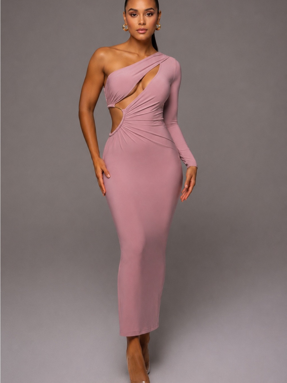 JLUXLABEL Mauve Jorgia Keyhole Dress Small NWT